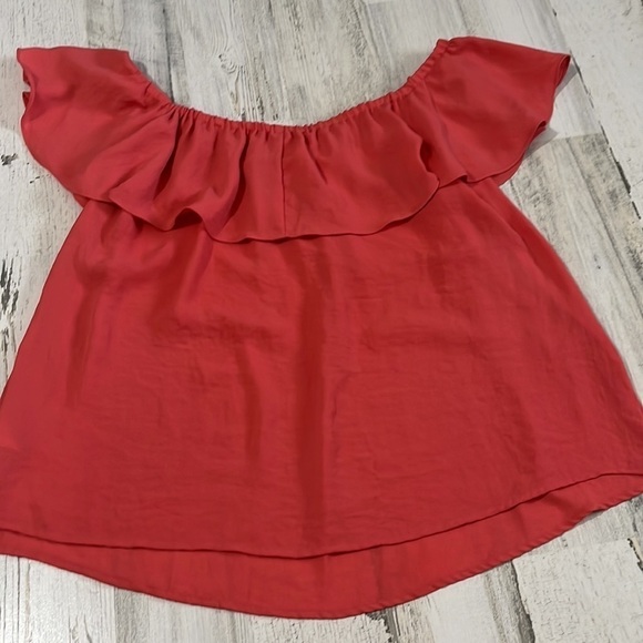 Anthropologie Maeve Ruffle Off Shoulder Top Size Small - Picture 4 of 8